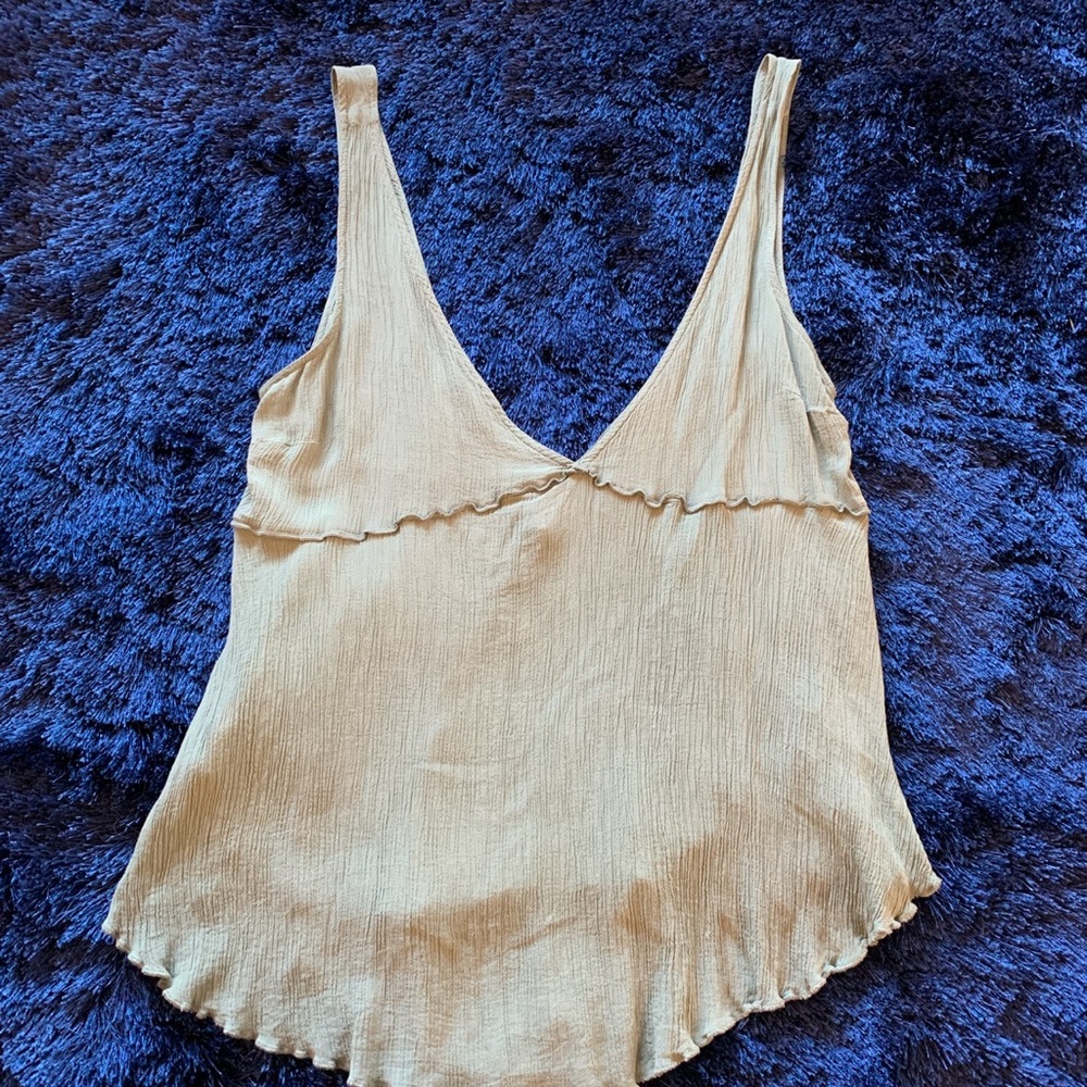 Mint/Forest green Flowey tank top